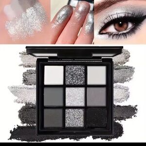 Silver and Black Eyeshadow Palette